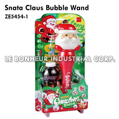 Snata Claus Bubble Wand