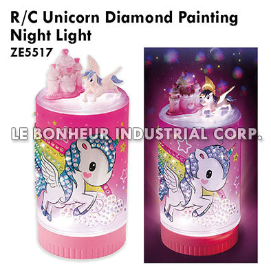 R/C Unicorn Diamond Painting Night Light