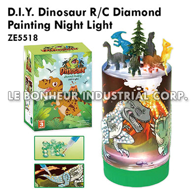 D.I.Y. Dinosaur R/C Diamond Painting Night Light