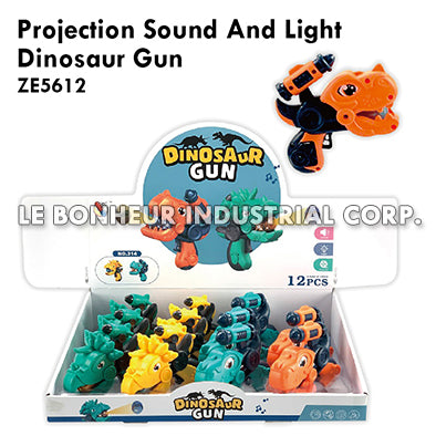 Projection Sound And Light Dinosaur Gun