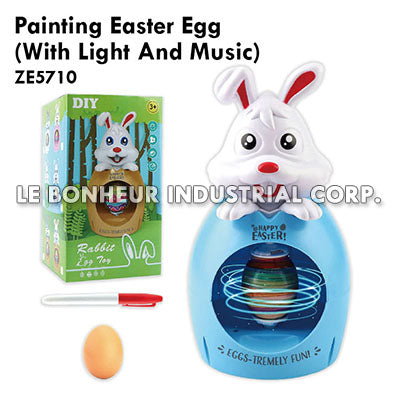 Painting Easter Egg (With Light And Music)