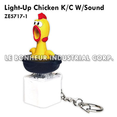 Light-Up Chicken K/C W/Sound