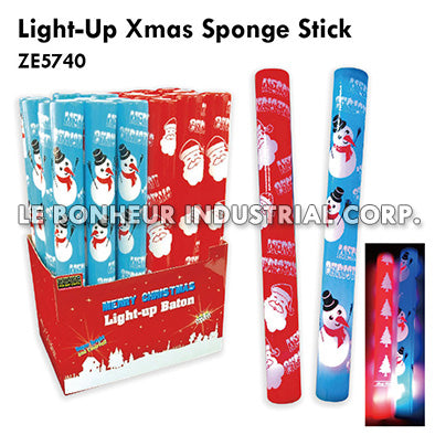 Light-Up Xmas Sponge Stick