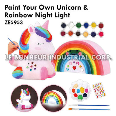 Paint Your Own Unicorn & Rainbow Night Light