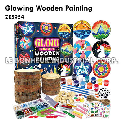 Glowing Wooden Painting