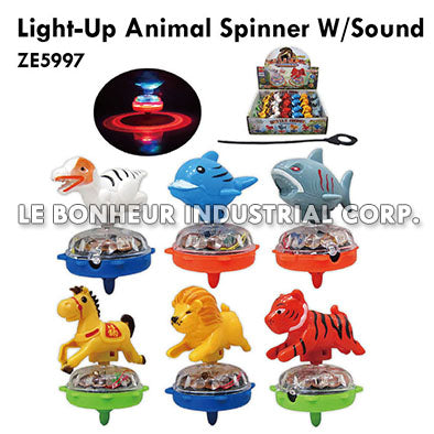 Light-Up Animal Spinner W/Sound