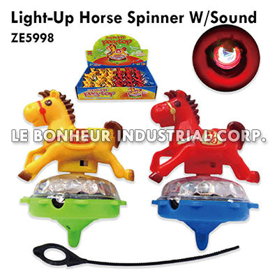 Light-Up Horse Spinner W/Sound