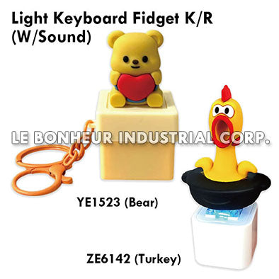 Light Turkey Keyboard Fidget K/R W/Sound