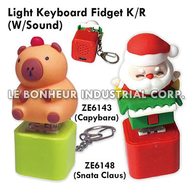 Light Snata Claus Keyboard Fidget K/R W/Sound