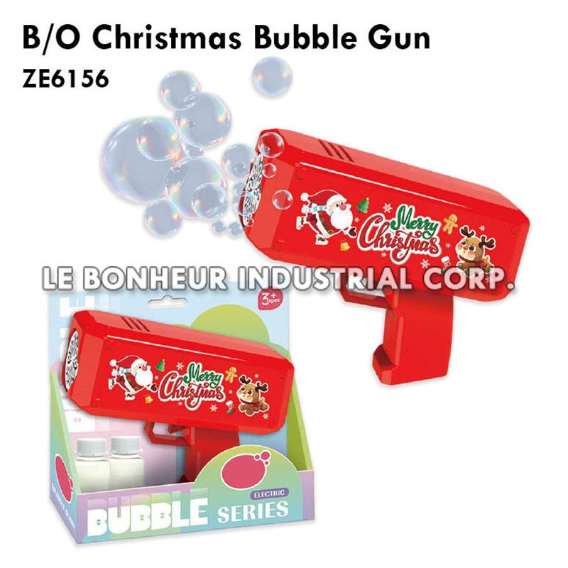 B/O Christmas Bubble Gun