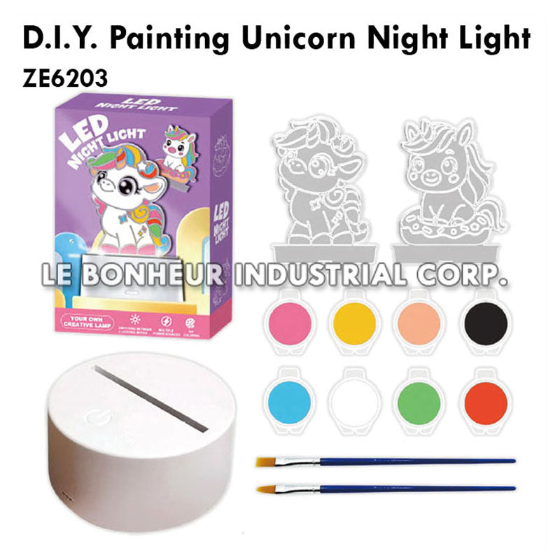 D.I.Y. Painting Unicorn Night Light