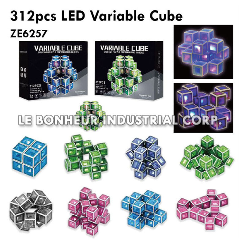 312pcs LED Variable Cube
