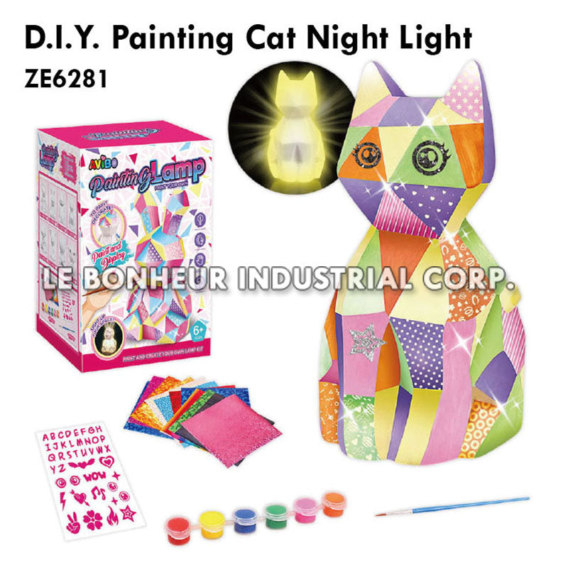 D.I.Y. Painting Cat Night Light