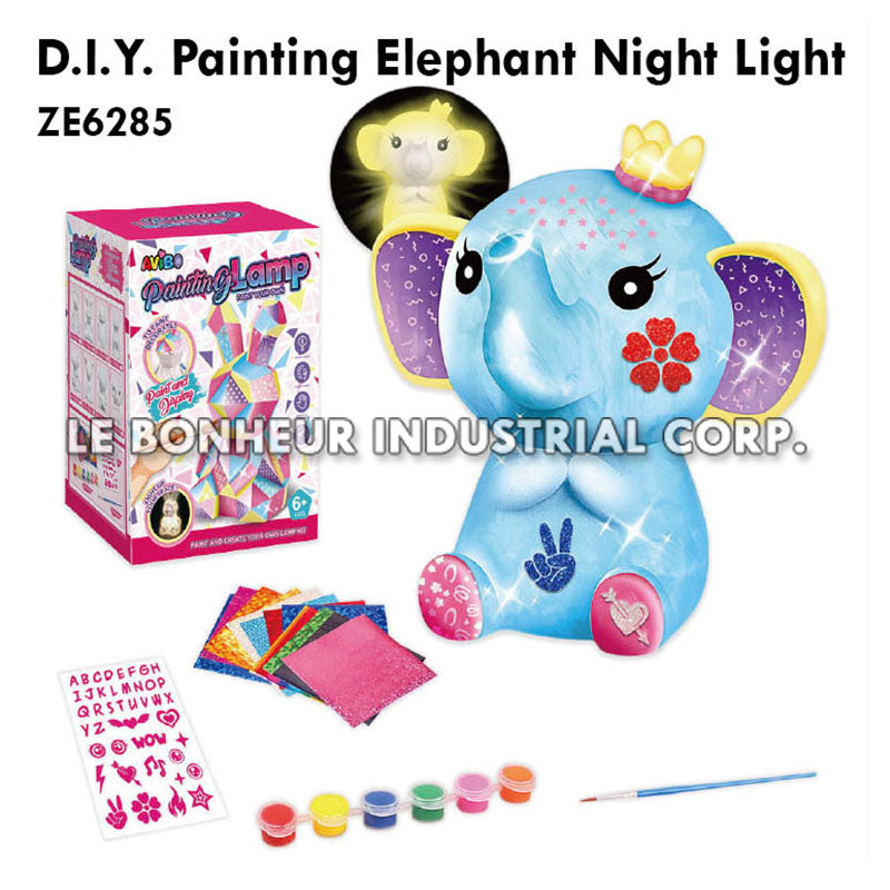 D.I.Y. Painting Elephant Night Light