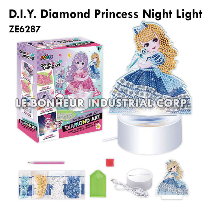 D.I.Y. Diamond Princess Night Light