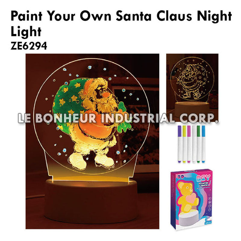 Paint Your Own Santa Claus Night Light