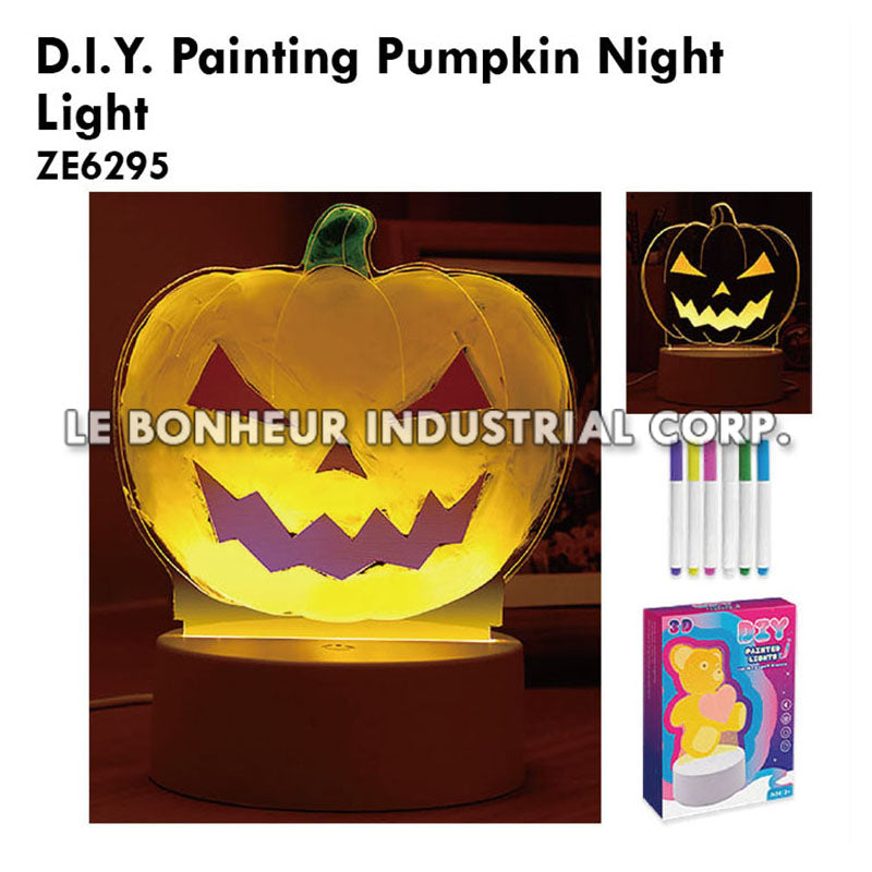 D.I.Y. Painting Pumpkin Night Light