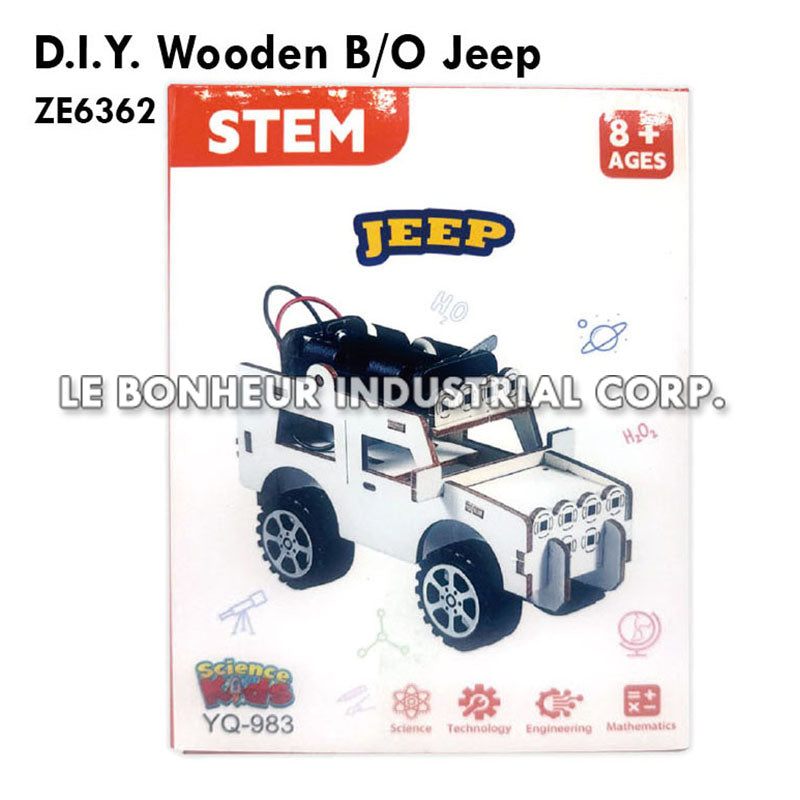 D.I.Y. Wooden B/O Jeep