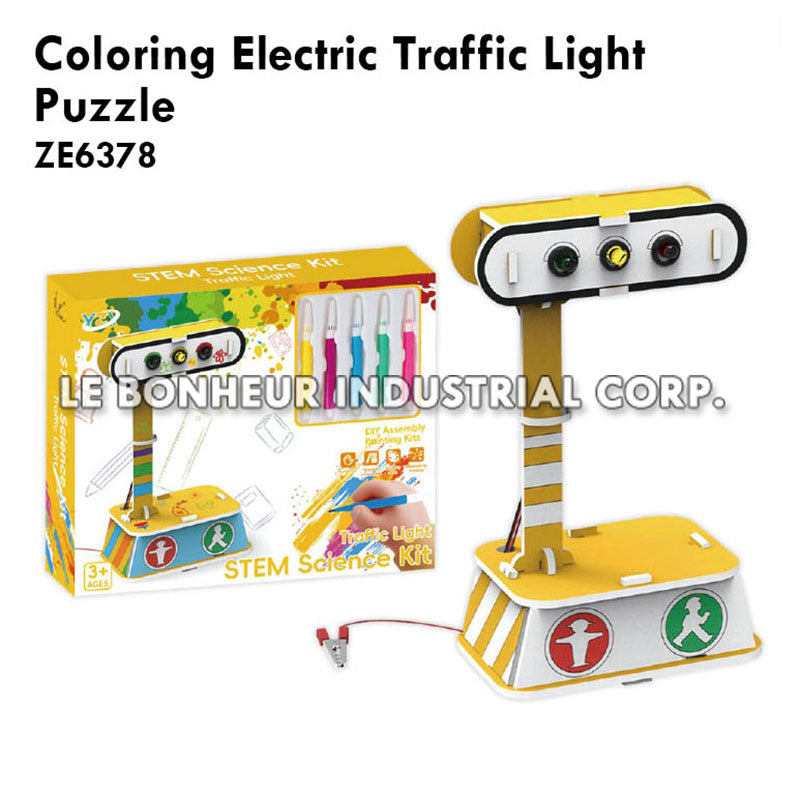 Coloring Electric Traffic Light Puzzle
