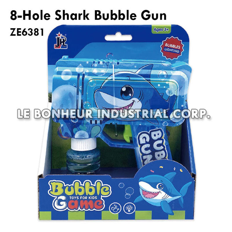 8-Hole Shark Bubble Gun