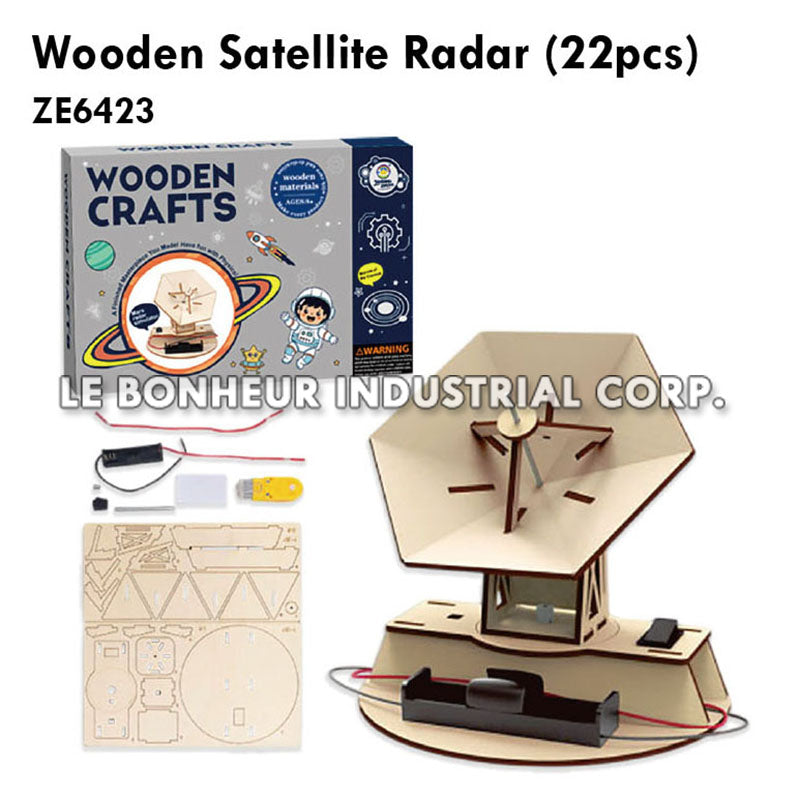 Wooden Satellite Radar (22pcs)
