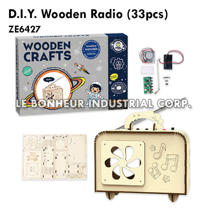 D.I.Y. Wooden Radio (33pcs)