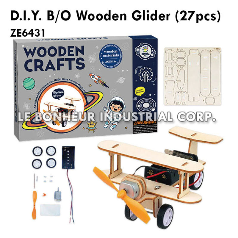 D.I.Y. B/O Wooden Glider (27pcs)