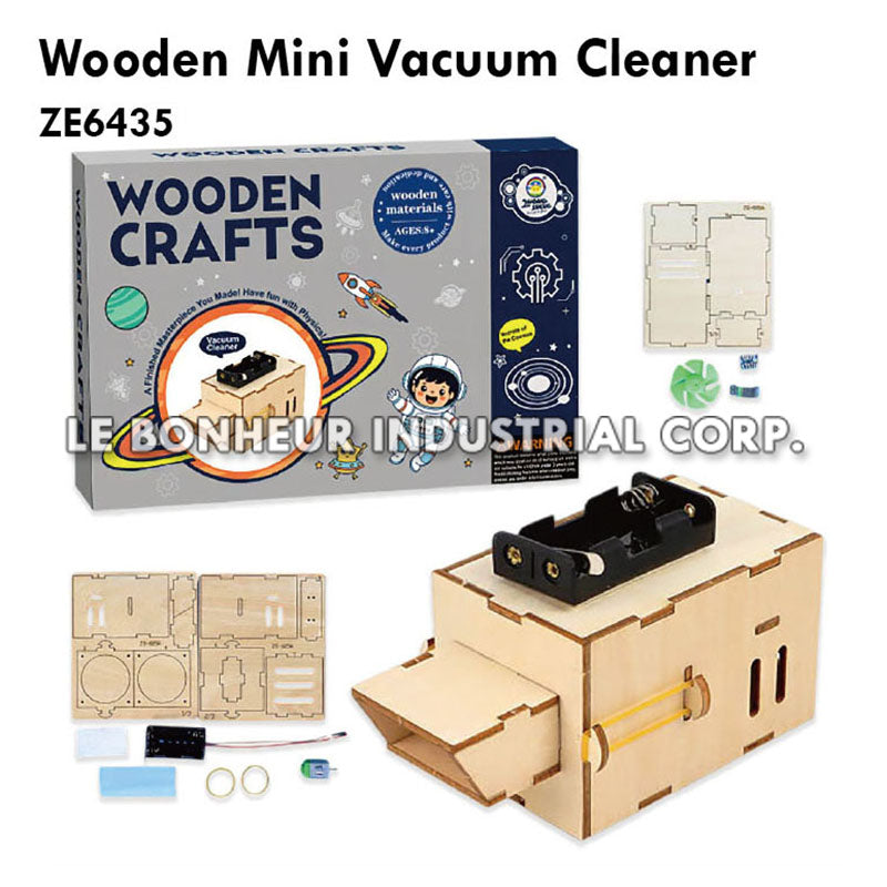 Wooden Mini Vacuum Cleaner (33pcs)