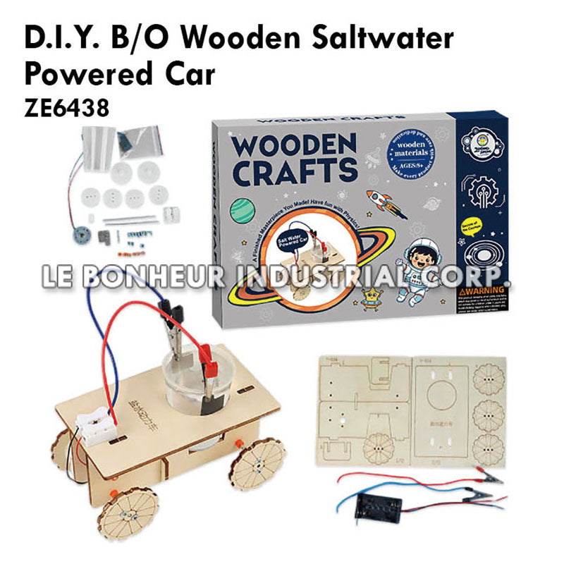 D.I.Y. B/O Wooden Saltwater Powered Car