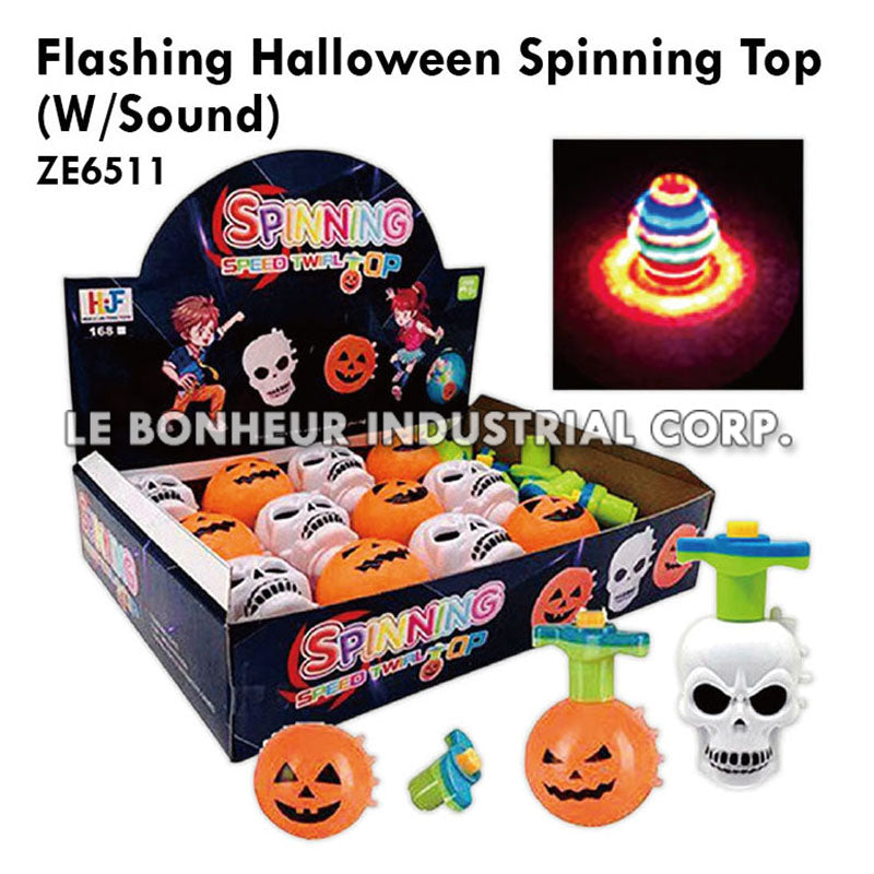 Flashing Halloween Spinning Top (W/Sound)