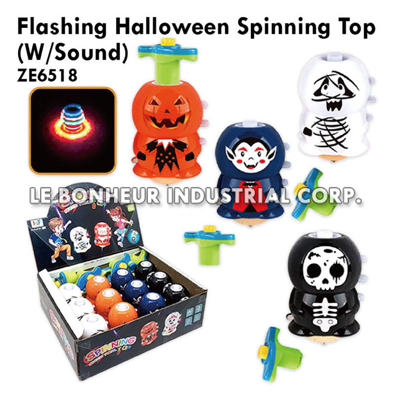 Flashing Halloween Spinning Top (W/Sound)