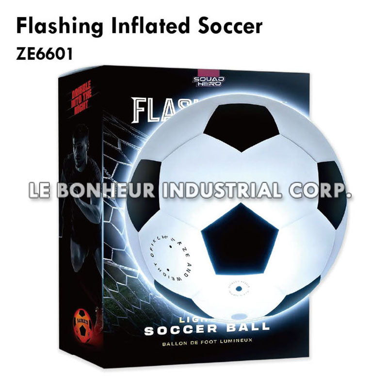 Flashing Inflated Soccer