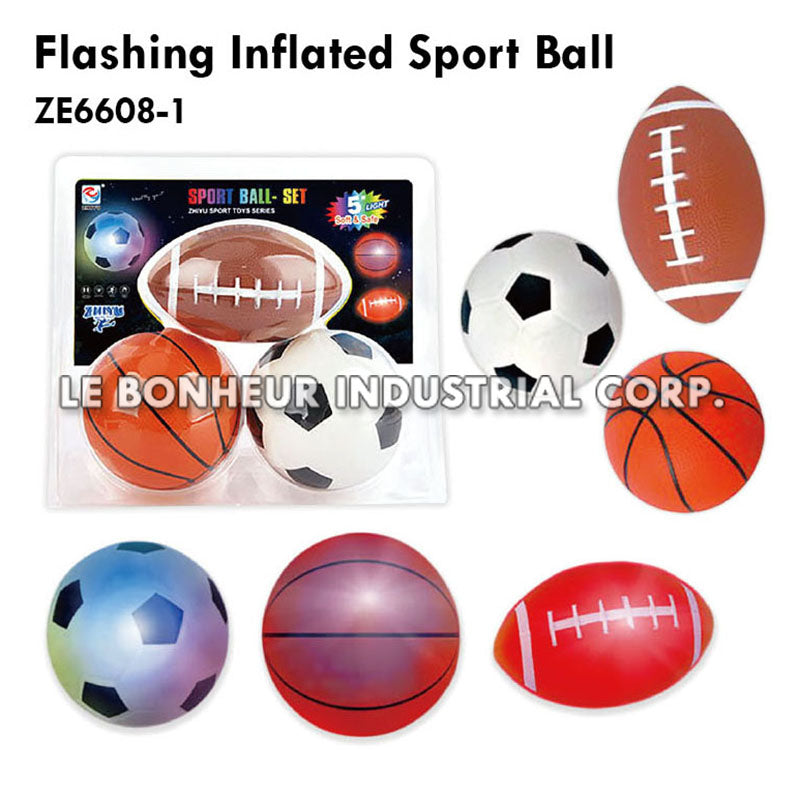 Flashing Inflated Sport Ball