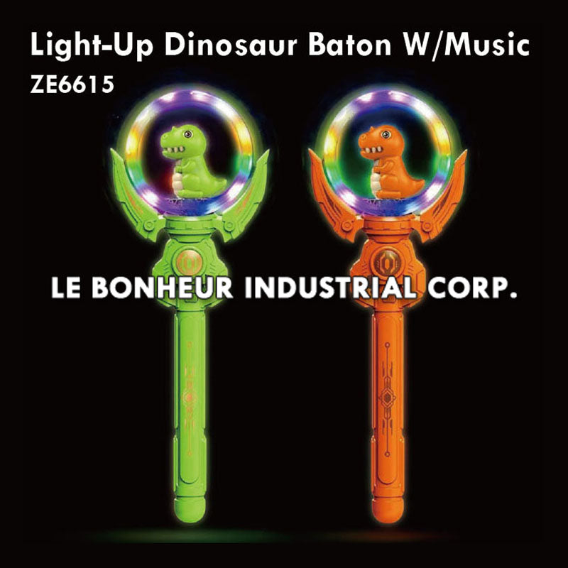 Light-Up Dinosaur Baton W/Music