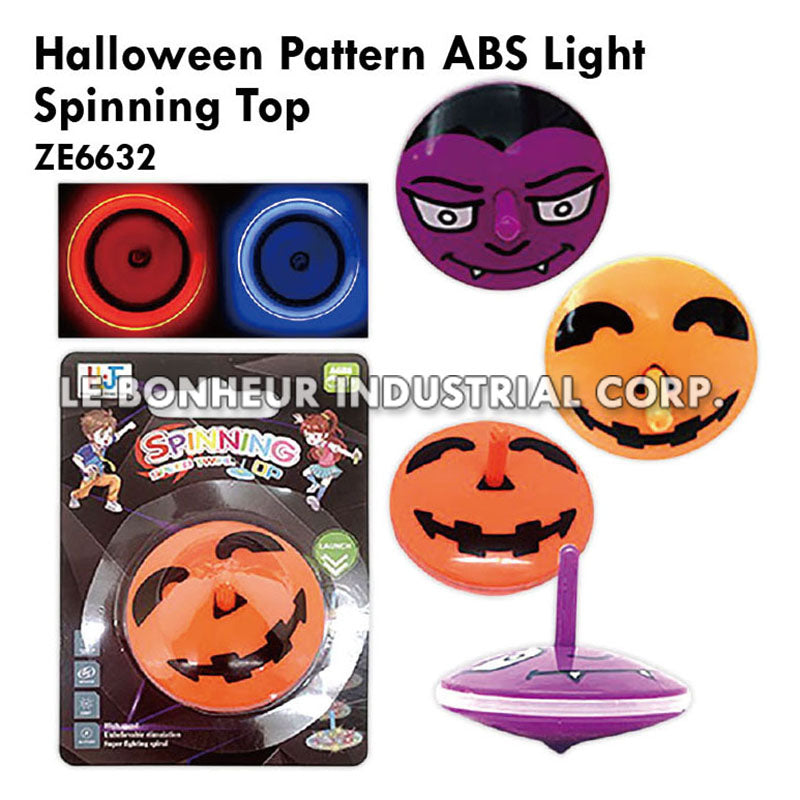 Halloween Pattern ABS Light Spinning Top