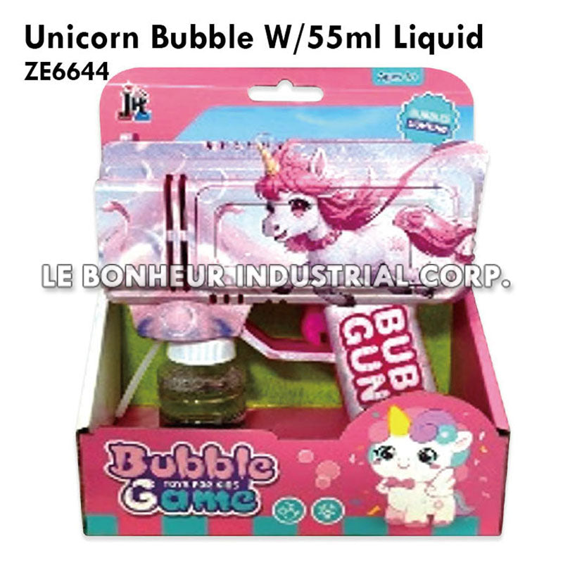 Unicorn Bubble W/55ml Liquid