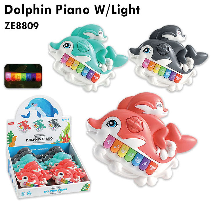 Dolphin Piano W/Light