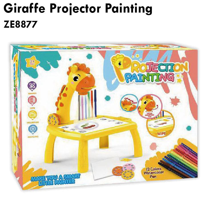 Giraffe Projector Painting
