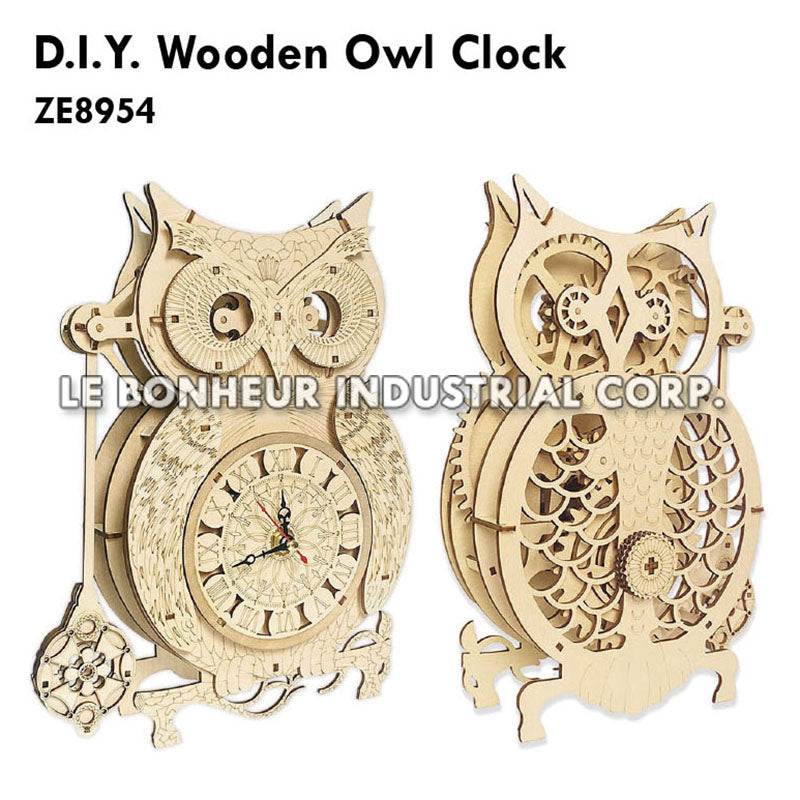 D.I.Y. Wooden Owl Clock
