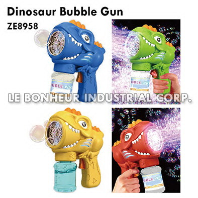 10 Hole Dinosaur Bubble Gun