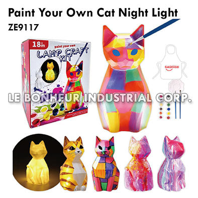 Paint Your Own Cat Night Light