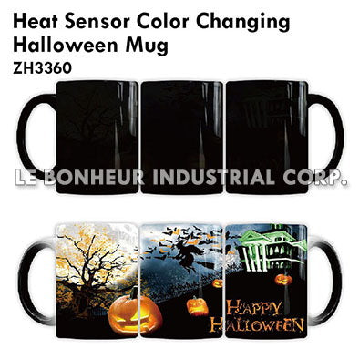 Heat Sensor Color Changing Halloween Mug