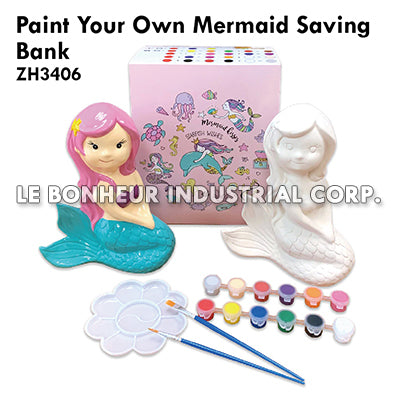 Paint Your Own Mermaid Saving Bank