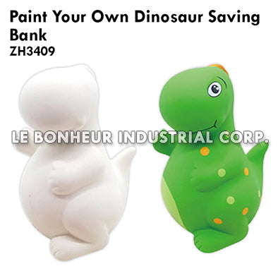 Paint Your Own Dinosaur Saving Bank