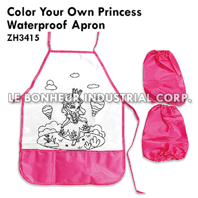 Color Your Own Princess Waterproof Apron