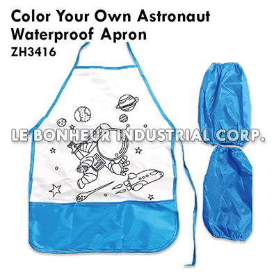 Color Your Own Astronaut Waterproof Apron