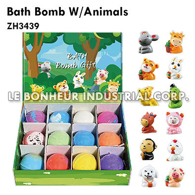 12pcs Bath Bomb W/Animals
