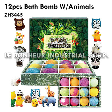 12pcs Bath Bomb W/Animals