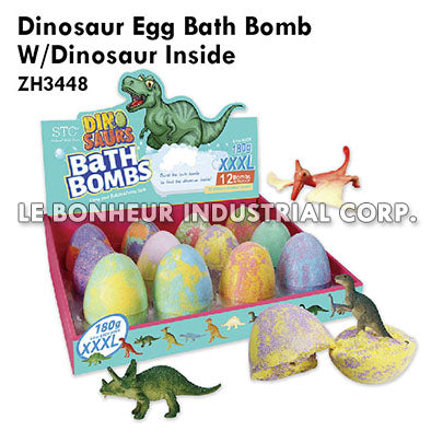 Dinosaur Egg Bath Bomb W/Dinosaur Inside