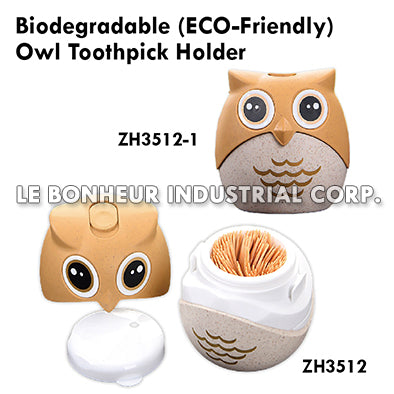 Biodegradable (Eco-Friendly) Owl Toothpick Holder